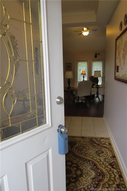 LEADED GLASS FRONT DOOR...