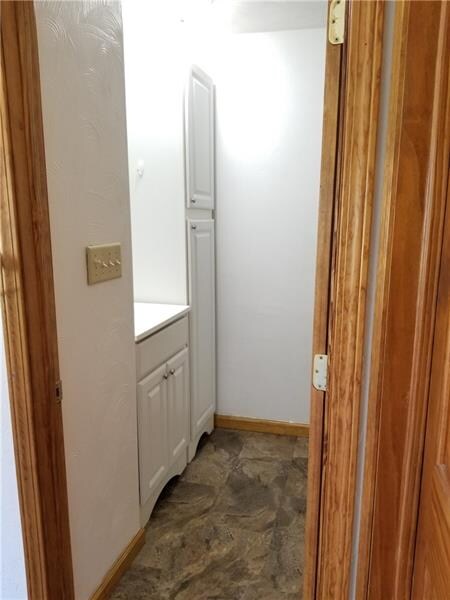 Conveniently located updated bath.