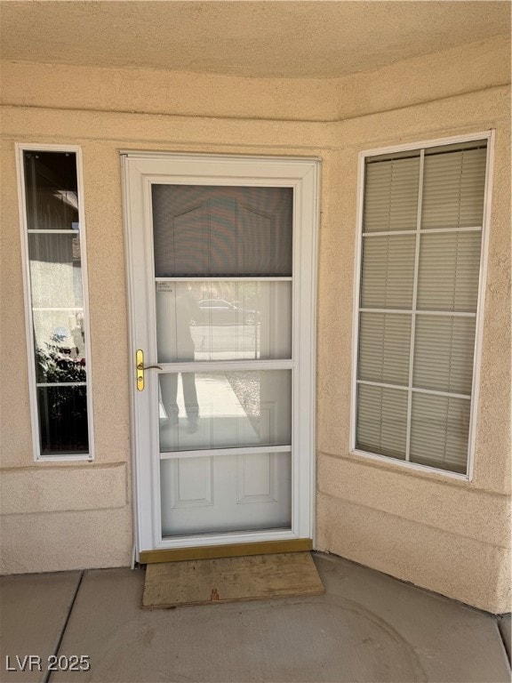 View of exterior entry