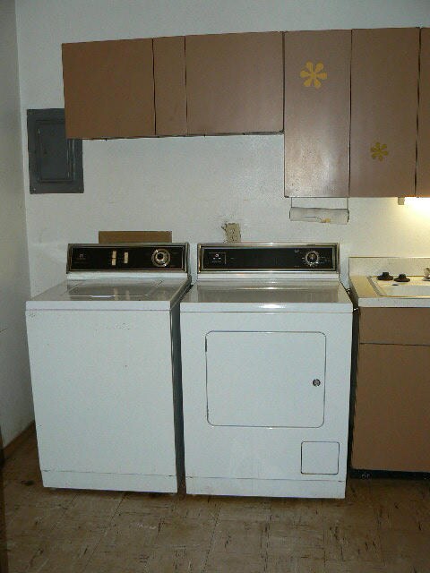 Washer and dryer convey with the home.