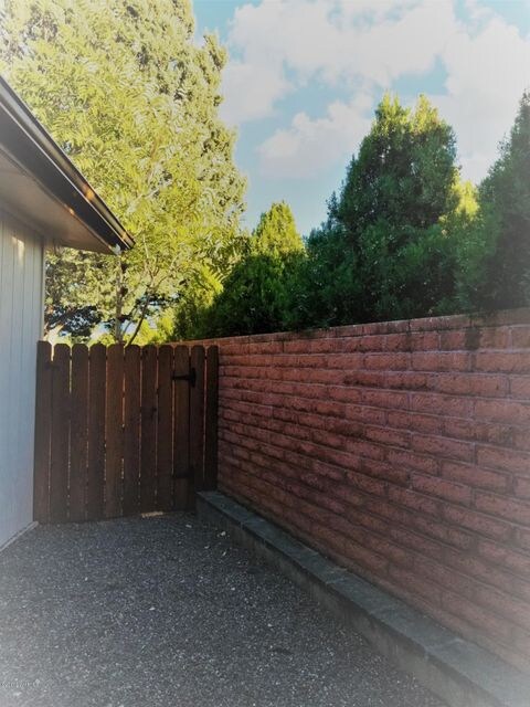 Side yard entrance