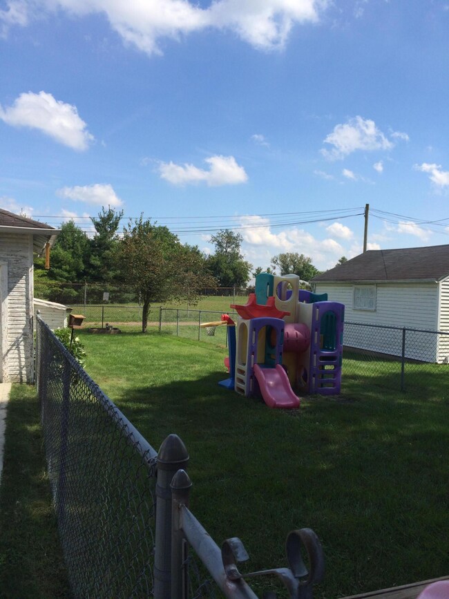 Fenced in back yard