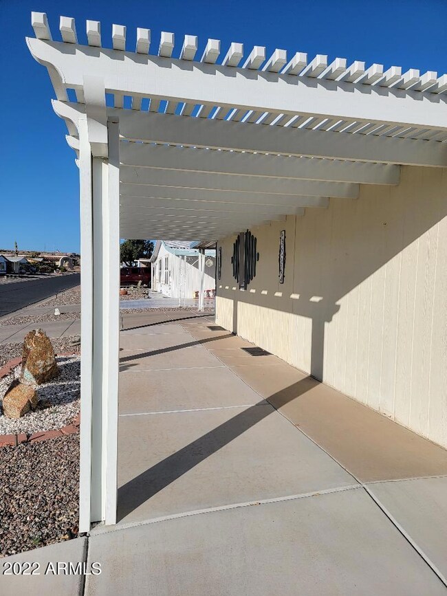 front Pergola area