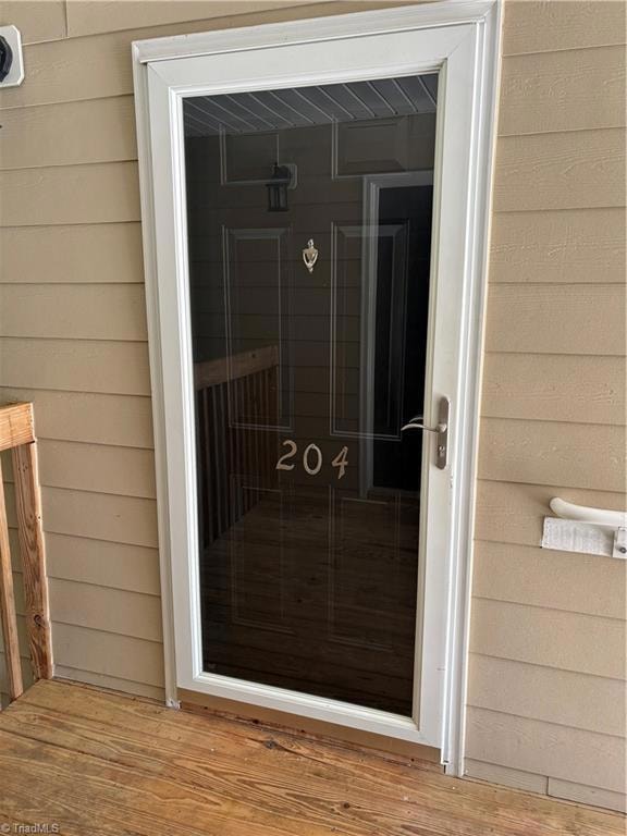 Nice Storm door on the exterior