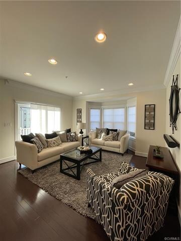 Family room with bay window. Pre-wired home entertainment package included.