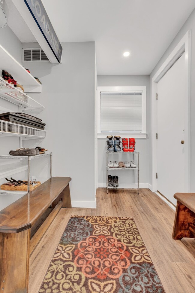 Take Off Your Shoes In The Spacious Mudroom