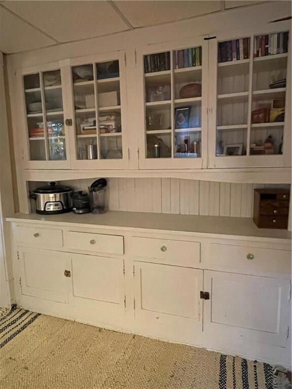 Bar with carpet flooring