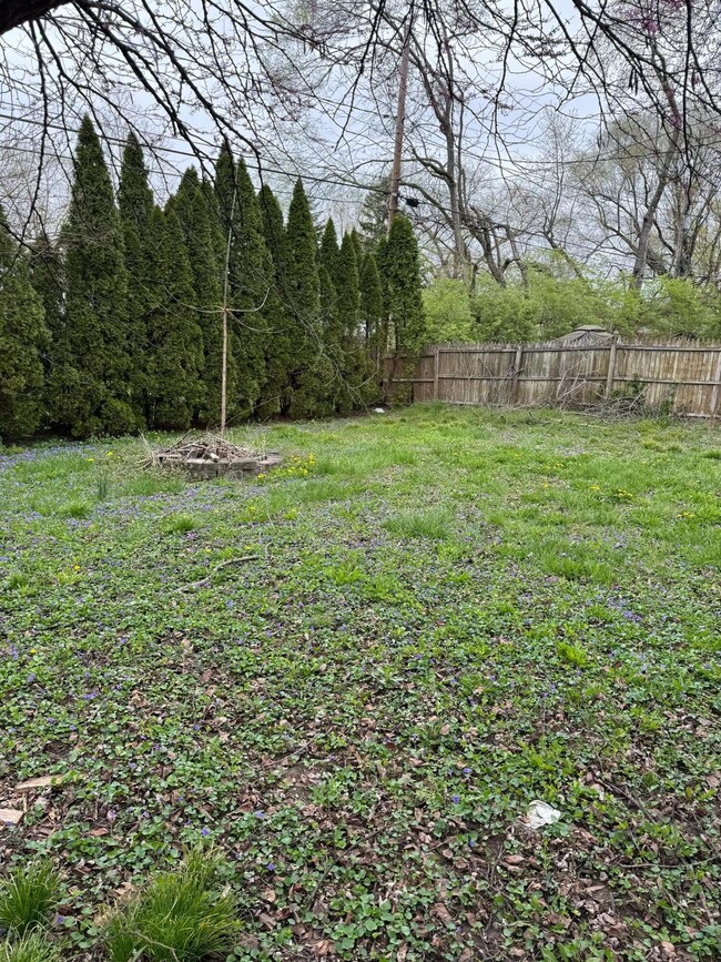 fenced in yard