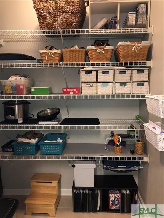 Large walk-in pantry.