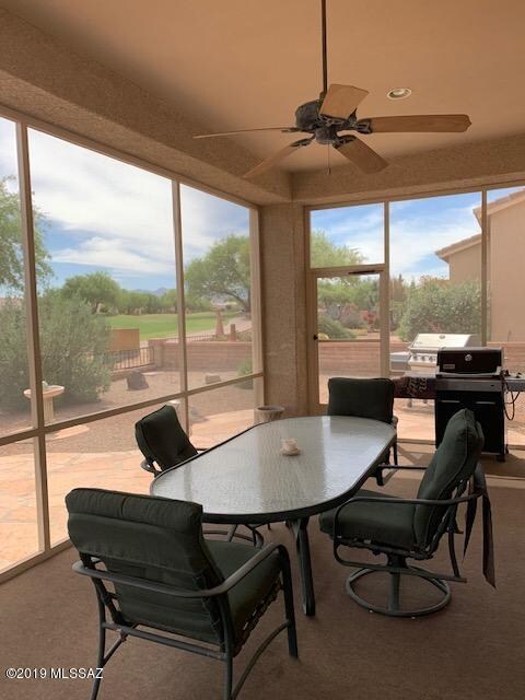 Generous sized patio