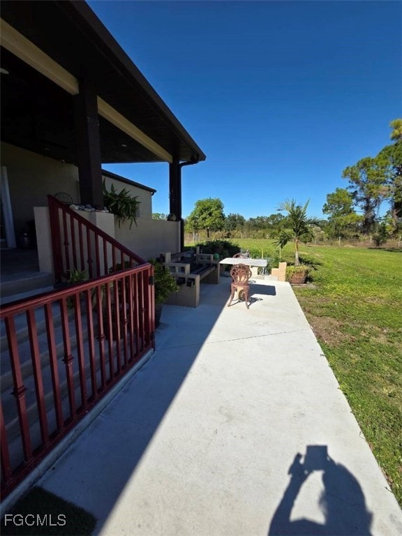 View of patio / terrace featuring outdoor dining space