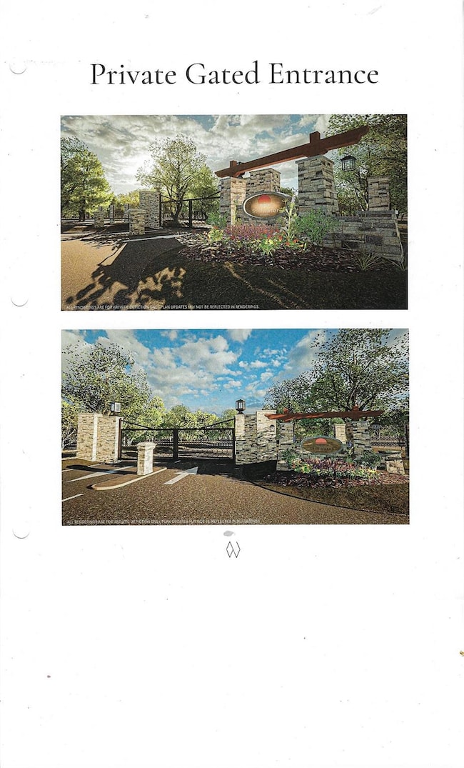 The gated entry