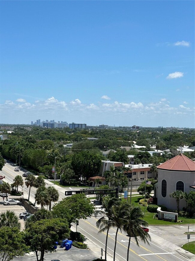 View from balcony - see Ft Lauderdale skyline