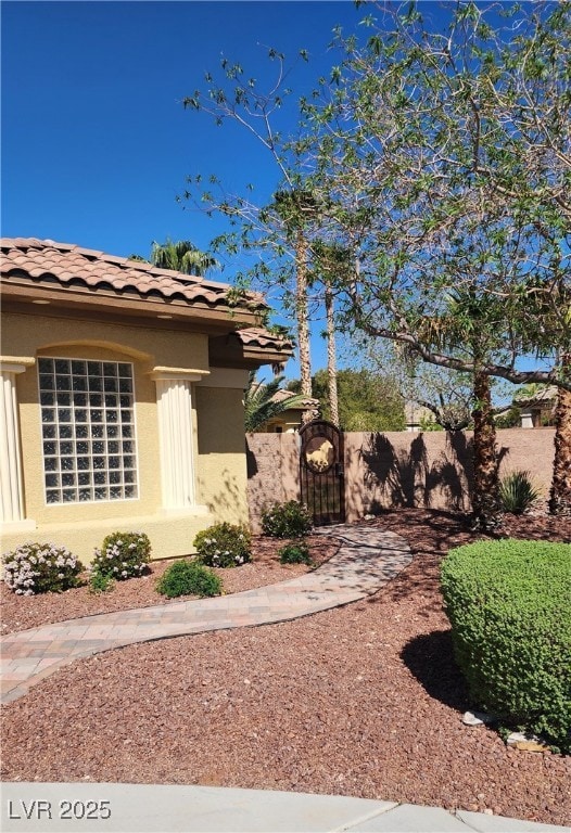 Private gated entrance to casita
