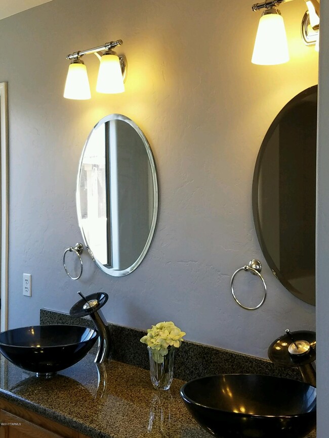 Master Bath Vesel Sinks on Granite