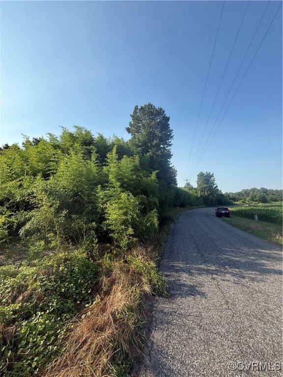 View of asphalt road