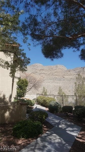 View of mountain background
