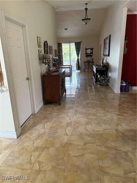 Hall with baseboards