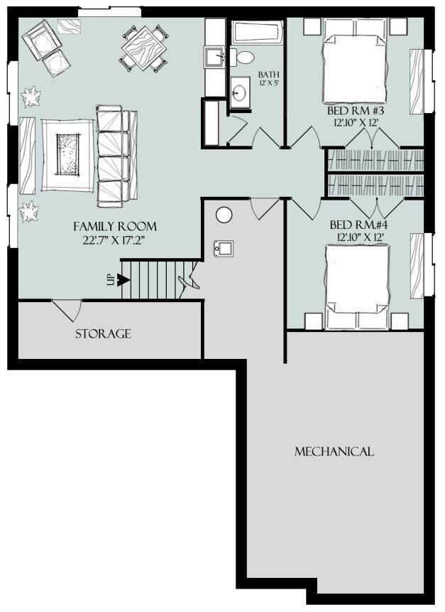 The Grand - Lower Level Floor Plan