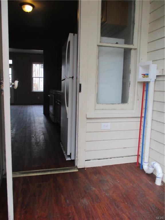 washer/dryer room right off of kitchen on 1st floo