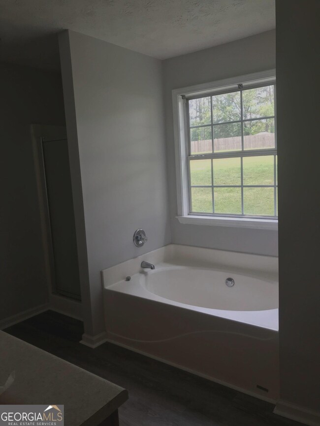 Master bath with separate shower