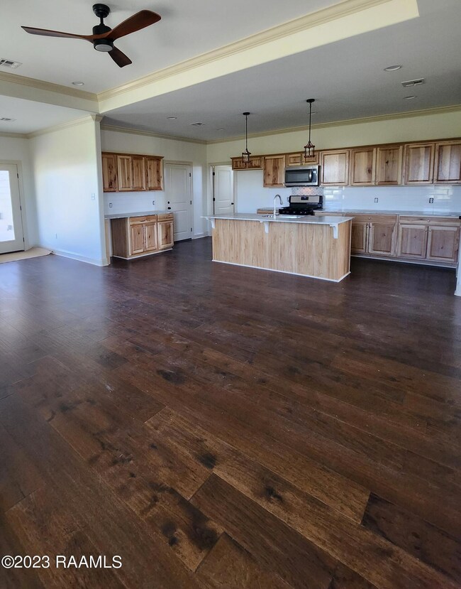 View from Living room into Kitchen Area