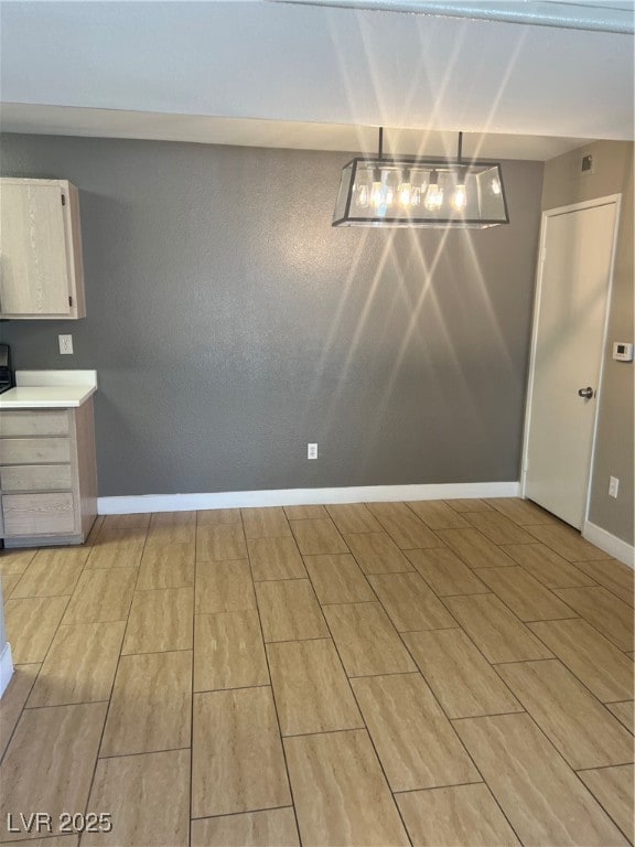 Dining area with wood finish floors