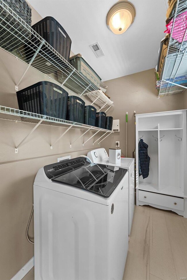 Convenient main floor laundry.