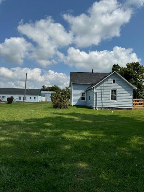 back of the property