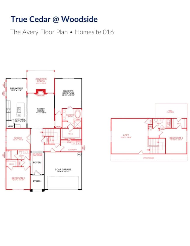 True Cedar - Avery Lot 016 Floor Plan