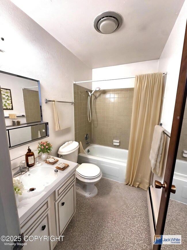 Virtually Staged Bathroom