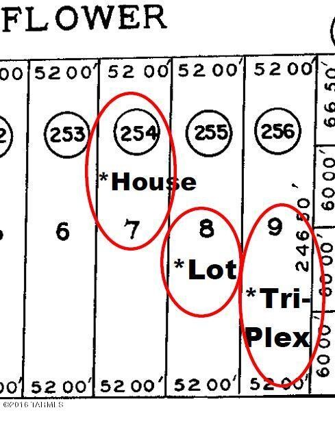 Plat map with circles