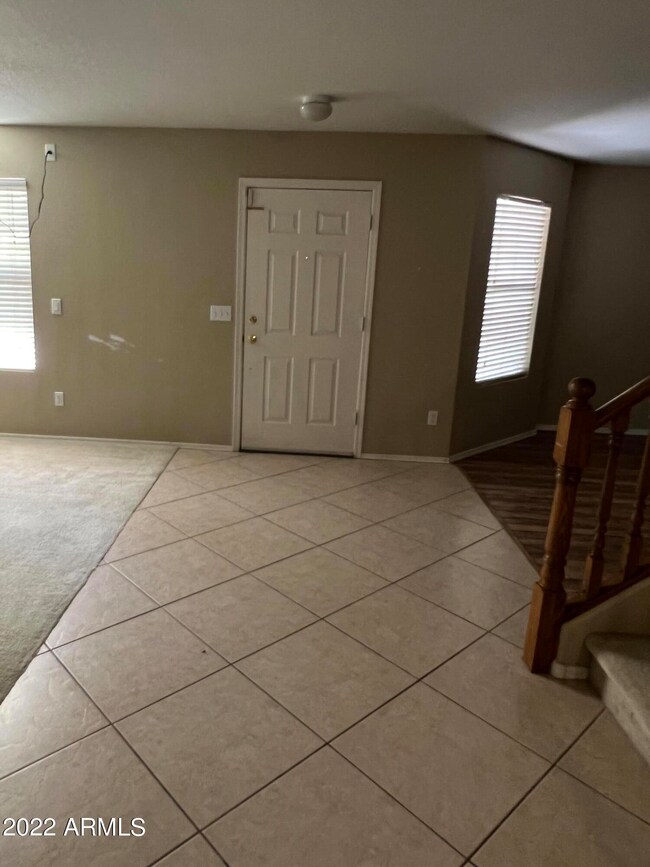 Front door entrance from inside house