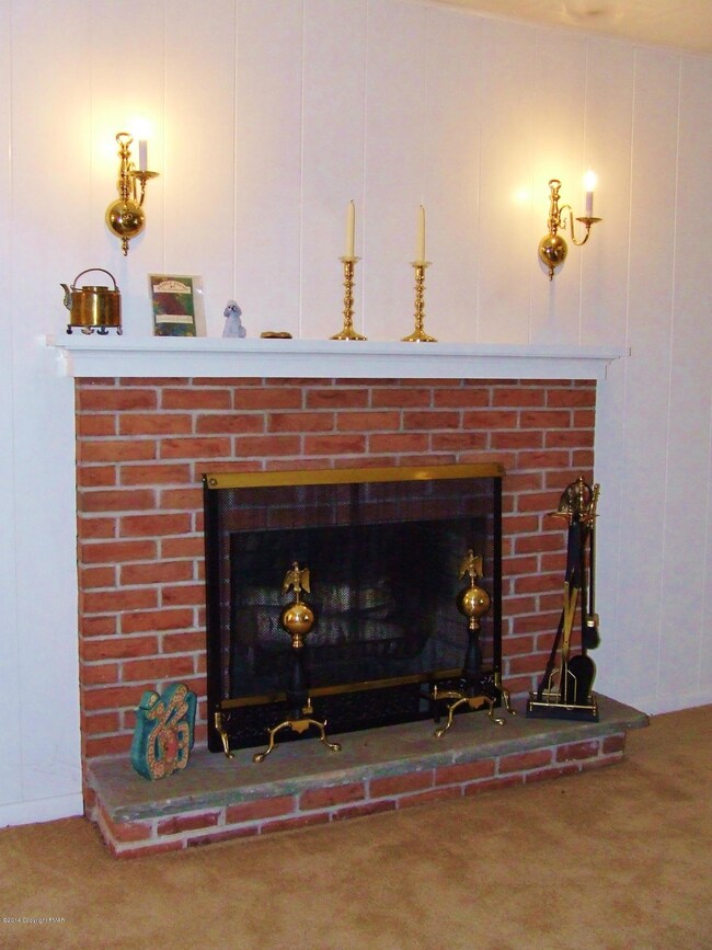 Brick Fireplace