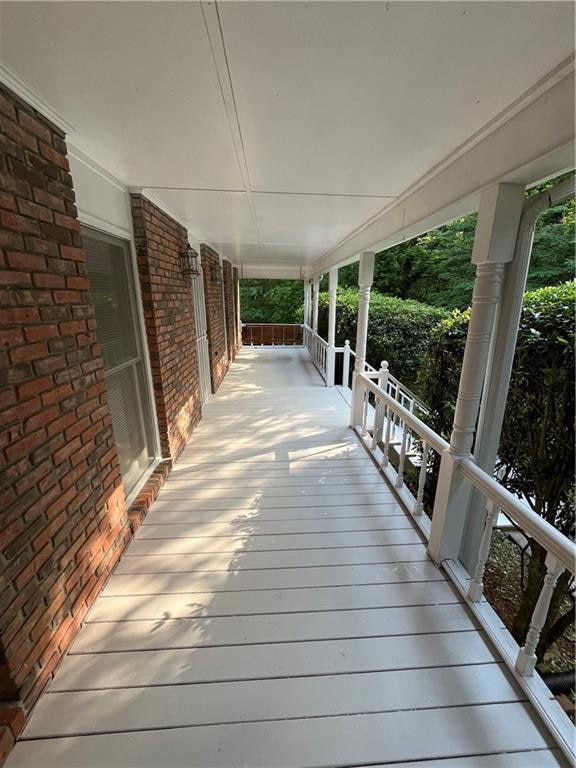 Deck featuring a porch