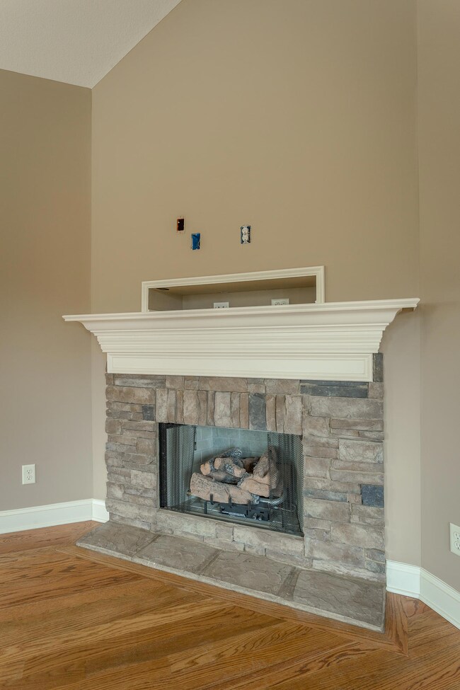 Gas Log Fireplace in Family Room