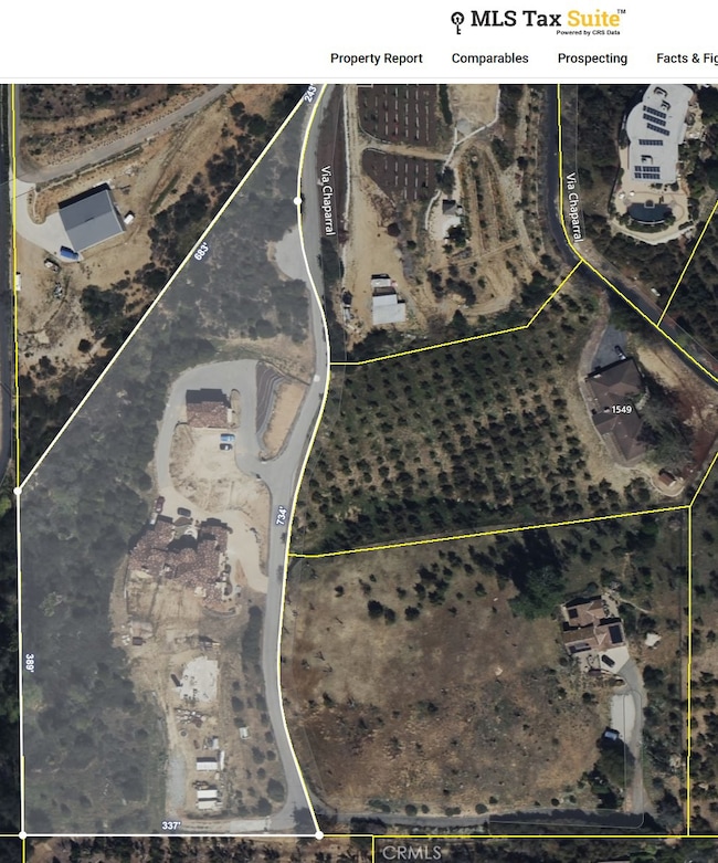 Aerial with approx property lines
