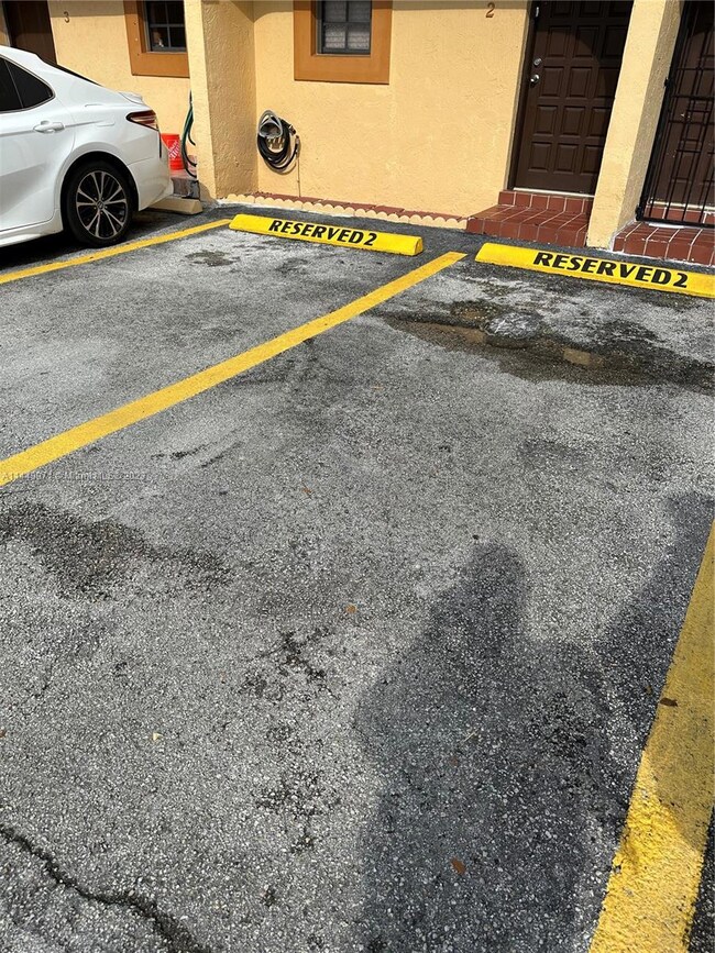2 parking spaces