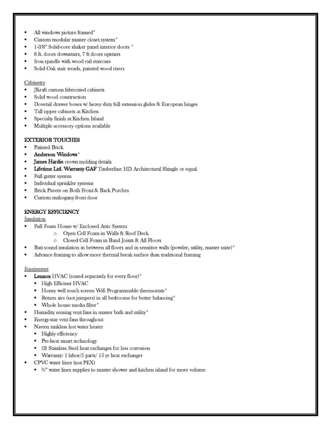 Facts & features about the home. Buyer/buyer's age