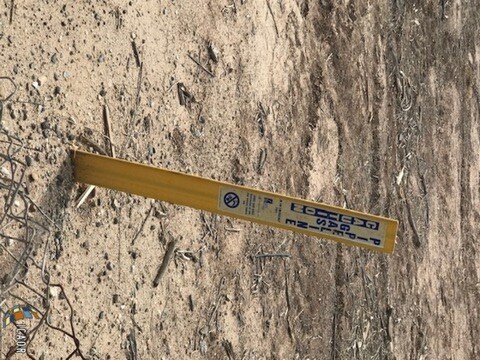 Gas line on site