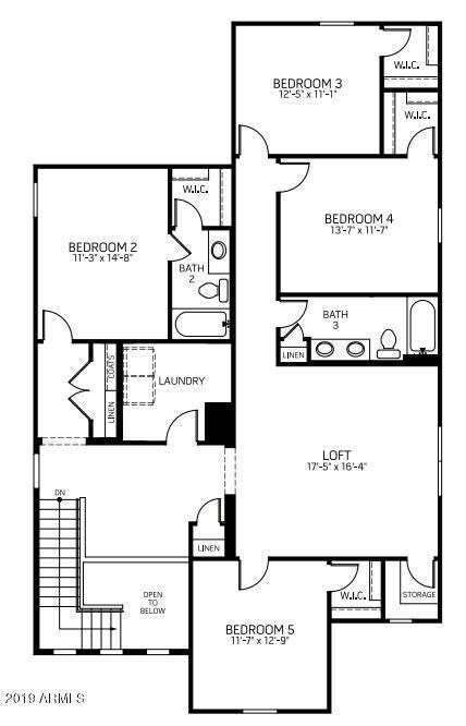 Liberty Floor Plan - Second Floor