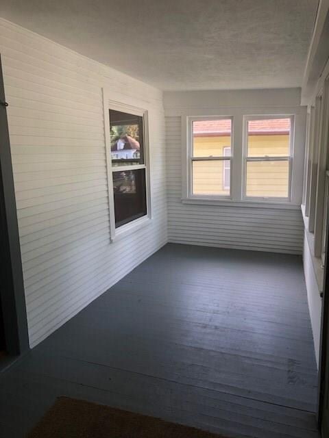 Open the windows on the finished front porch and e