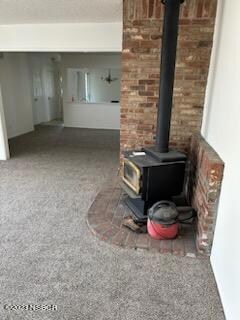 401 S. Q st- new carpet pic 3 wood stove