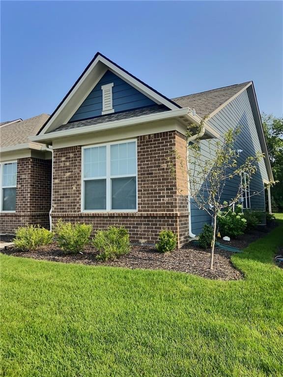 Brick and hardie plank exterior