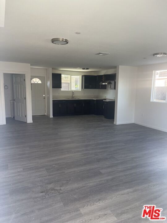Front Unit Living Room and kitchen