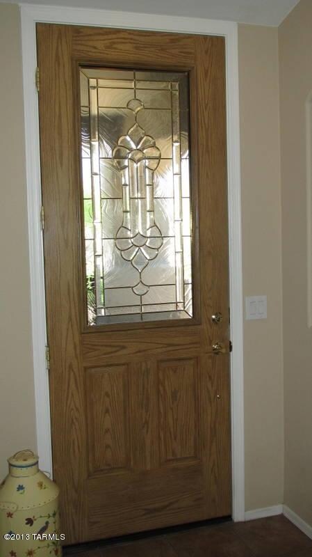 Leaded Glass Entry Door