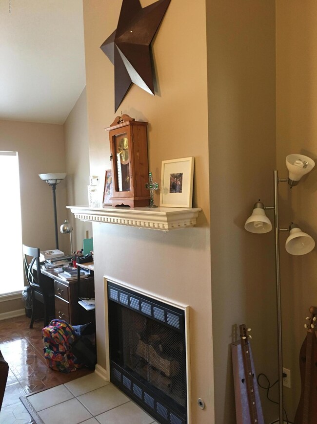 Dahlia fireplace