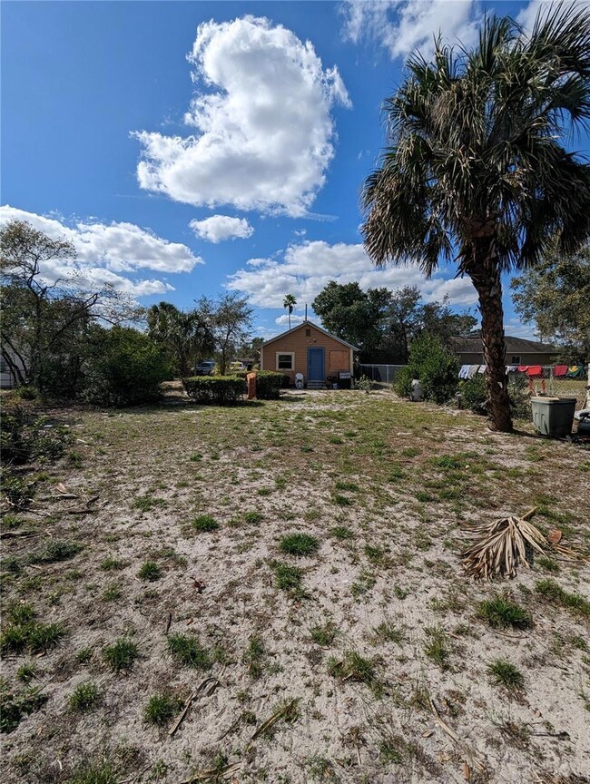 Back property line looking to property