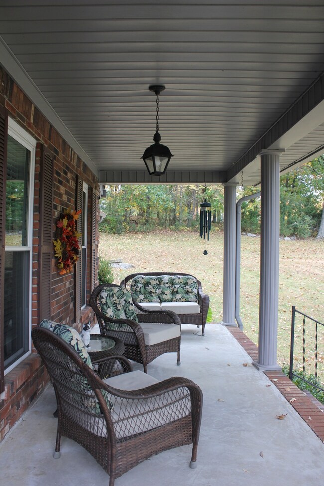 Large Covered Front Porch