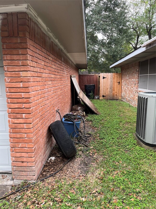 Right side of house